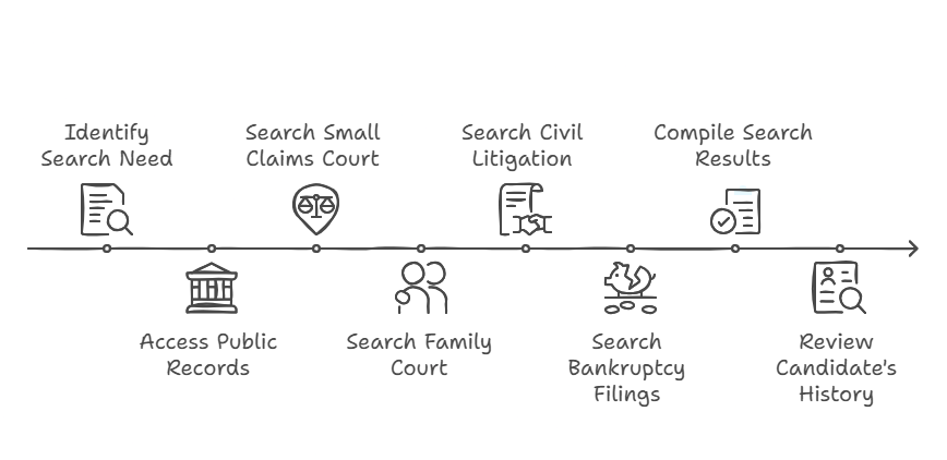 How Are Civil Searches Conducted