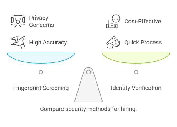 Pros and Cons – Fingerprint Screening vs Identity Verification (with RapidHireSolutions and Competitors)