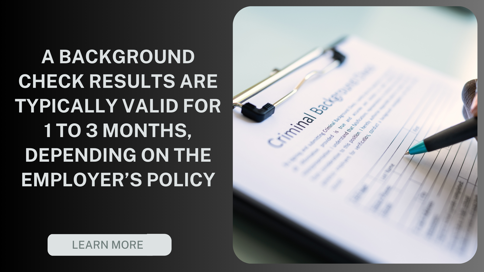 Understanding Background Check Validity and Duration